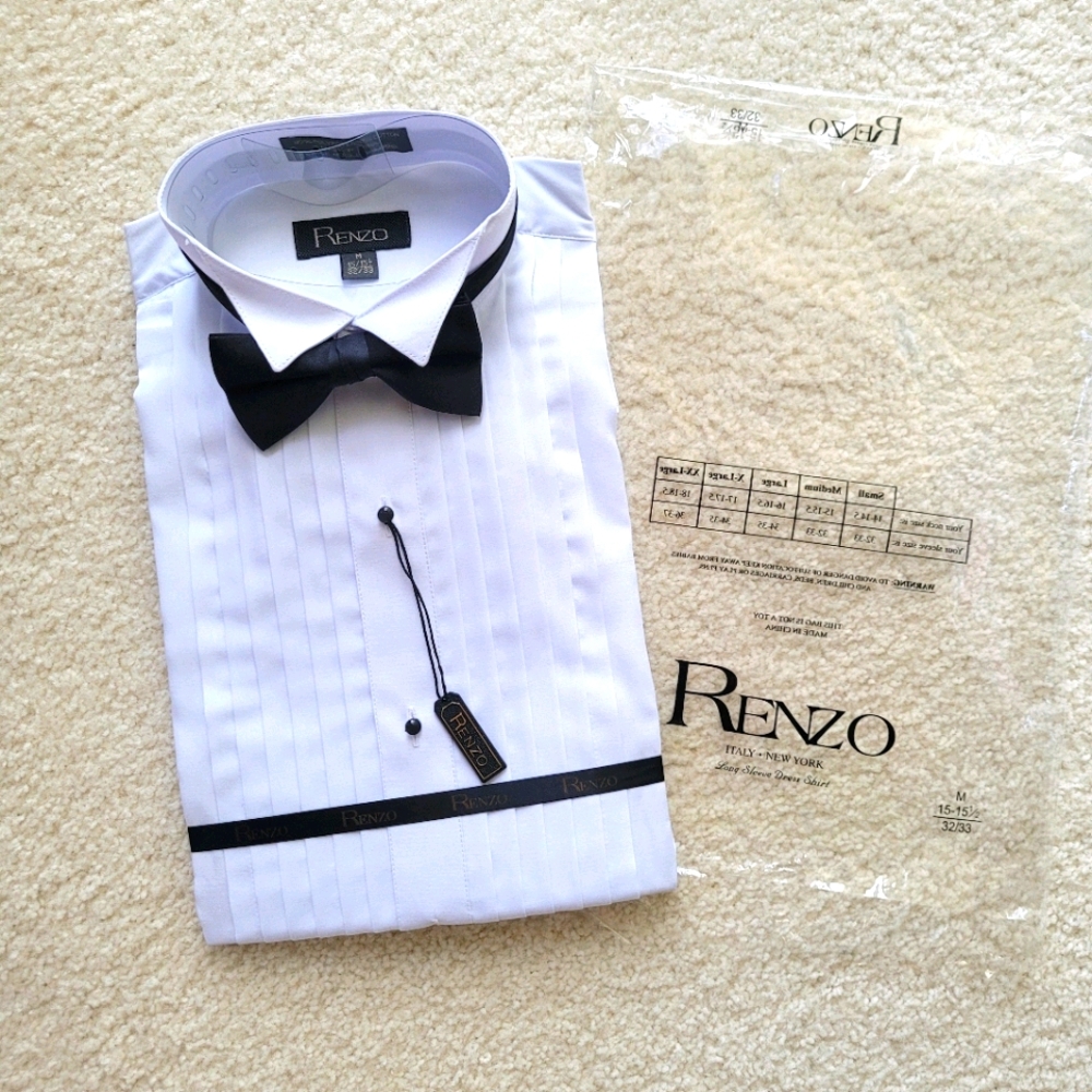 Tuxedo Shirt with Bow Tie
